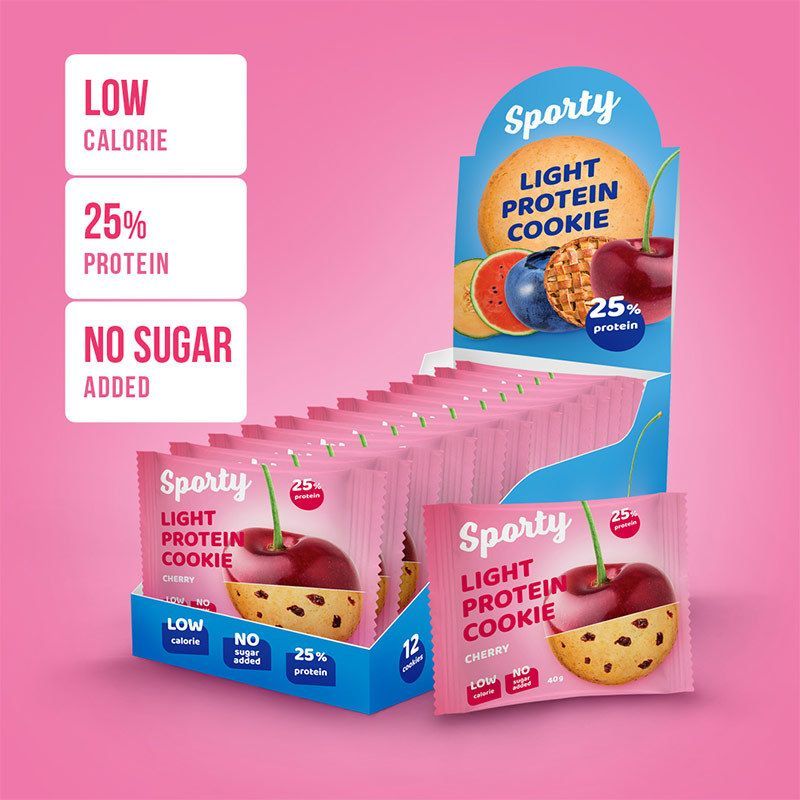 

Sporty Protein Light Печенье 40 г Упаковка 12 шт (вкус: солёная карамель)