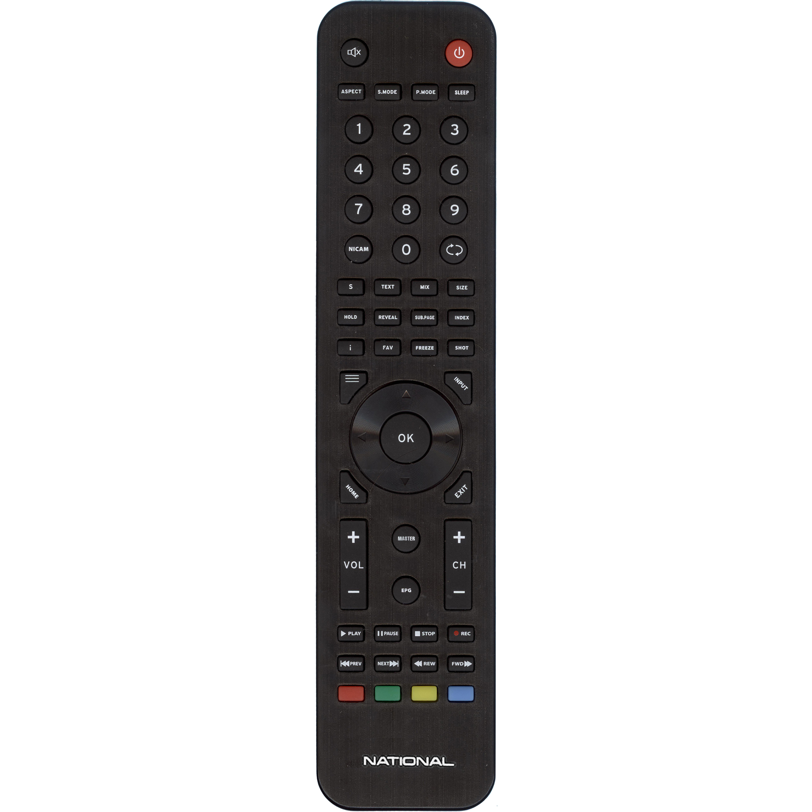 

Пульт ДУ NATIONAL KT1157-HG Black, KT1157-HG