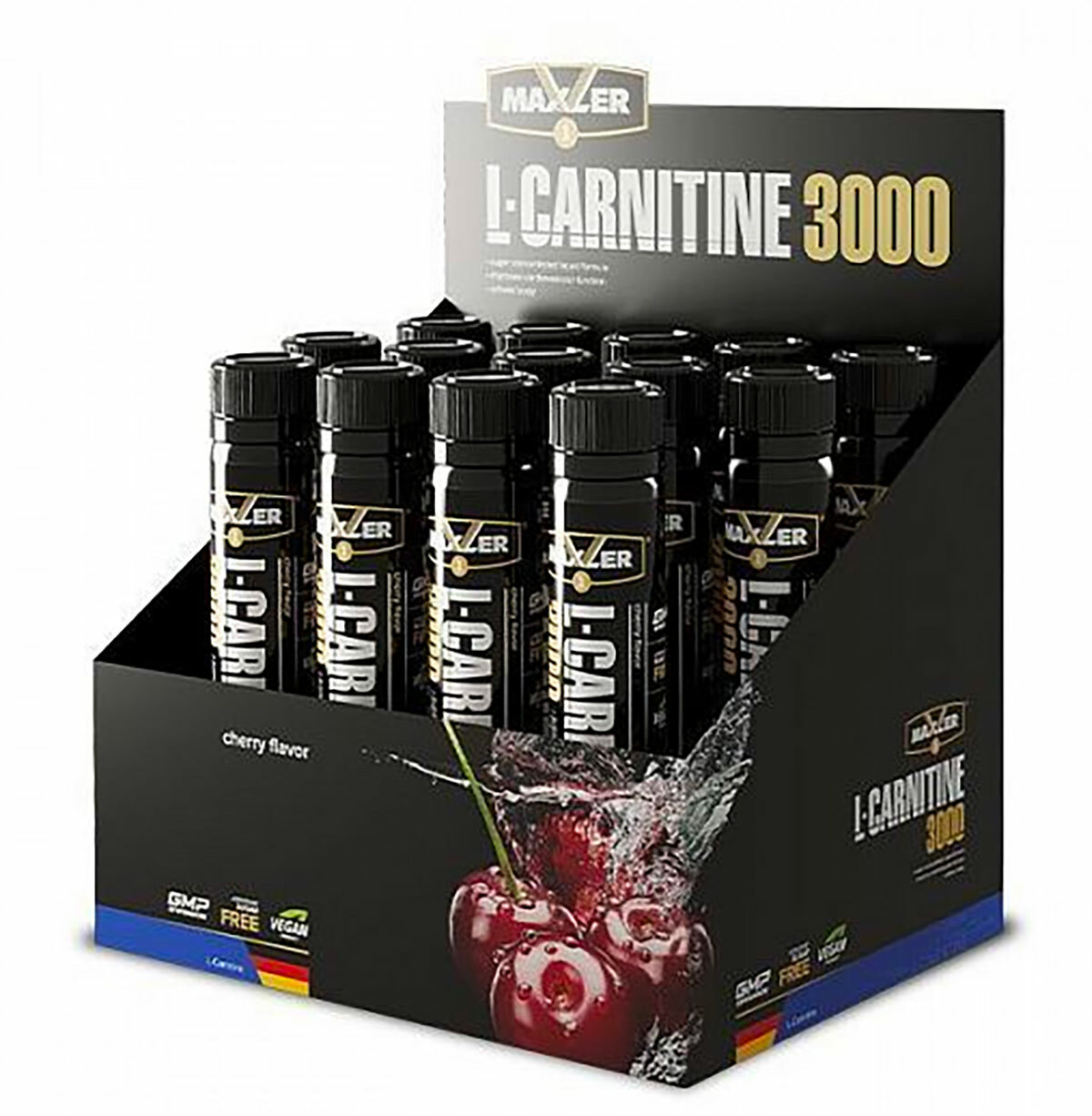 

Maxler Eu L-Carnitine 3000мг 25мл Упаковка 14 шт (вкус: черника-малина)