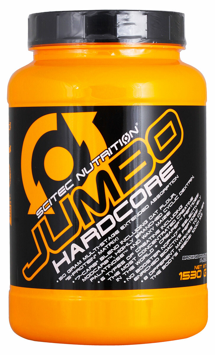 

Scitec Nutrition Jumbo Hardcore 1,53 кг (вкус: пирожное пралине), Jumbo Hardcore