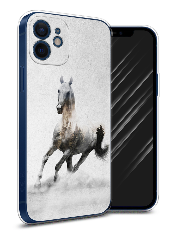 

Чехол Awog на Apple iPhone 12 mini / Айфон 12 mini "Лошадь лес", Разноцветный, 12650-2