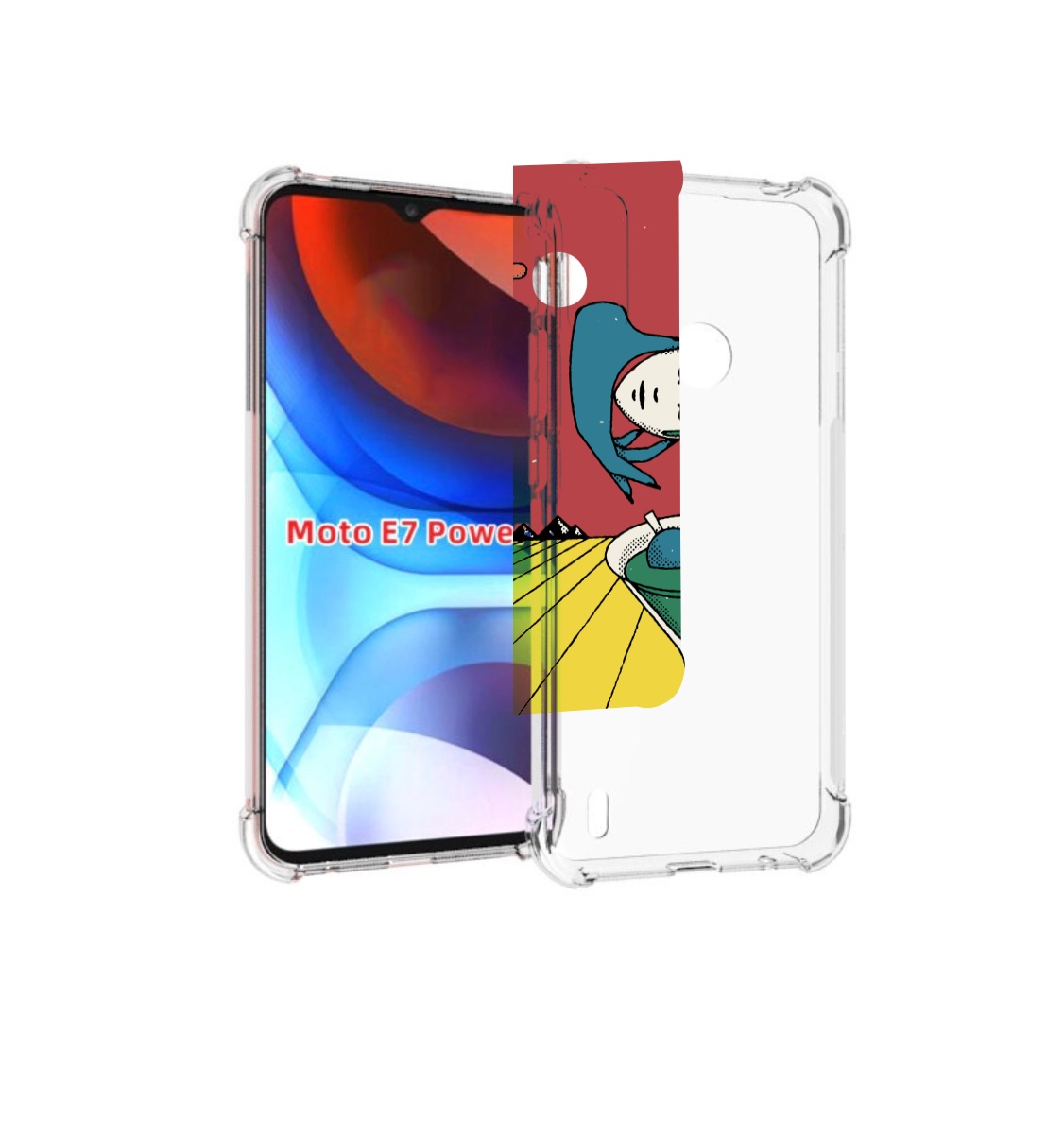 

Чехол MyPads необычный напиток для Motorola Moto E7 Power, Прозрачный, Tocco