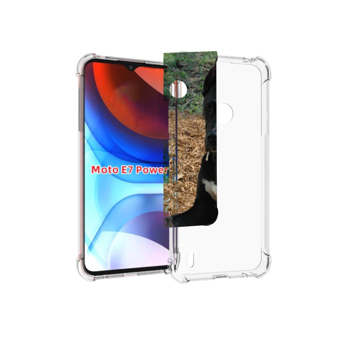 

Чехол MyPads немецкии дог для Motorola Moto E7 Power, Прозрачный, Tocco