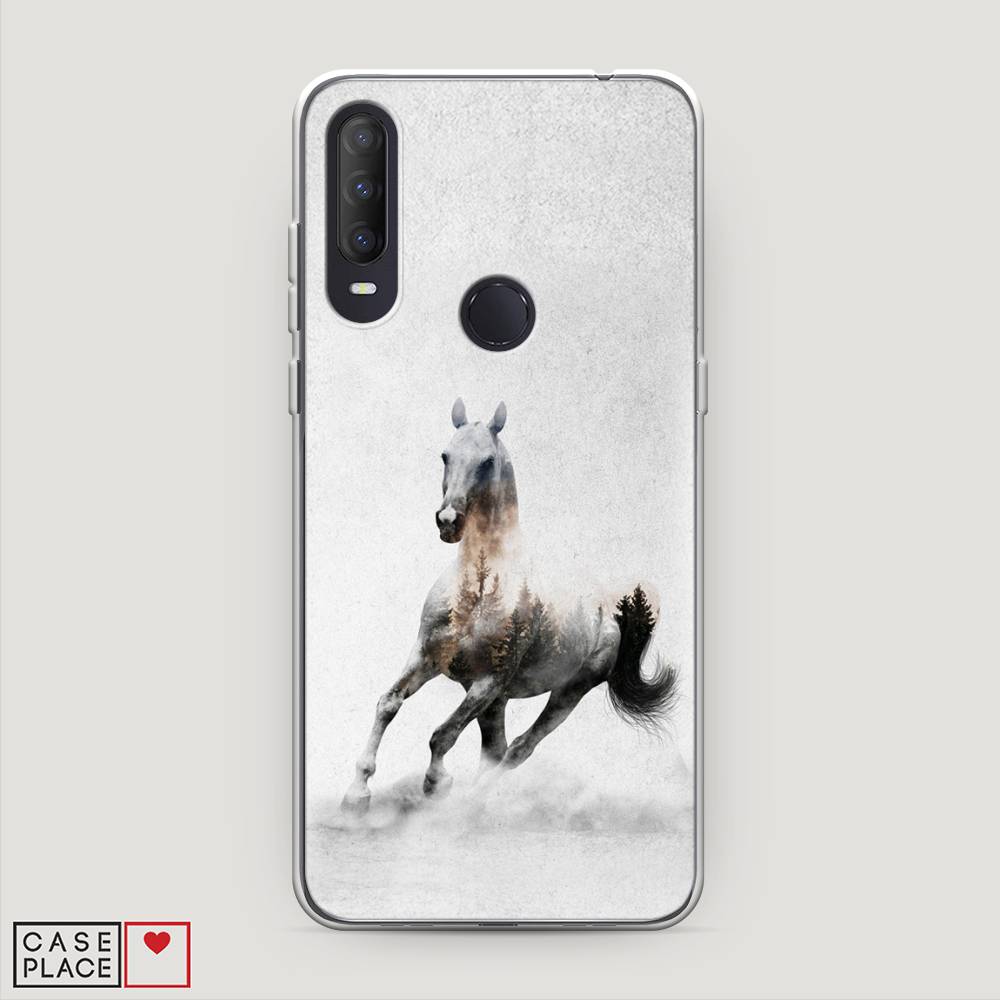 

Чехол Awog на Alcatel 1S (2020) / Алкатель 1S (2020) "Лошадь лес", Разноцветный, 170850-2
