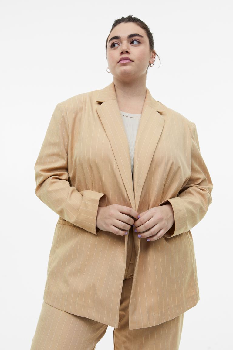 

Блейзер женский H&M 1148416001 бежевый XL (доставка из-за рубежа), 1148416001