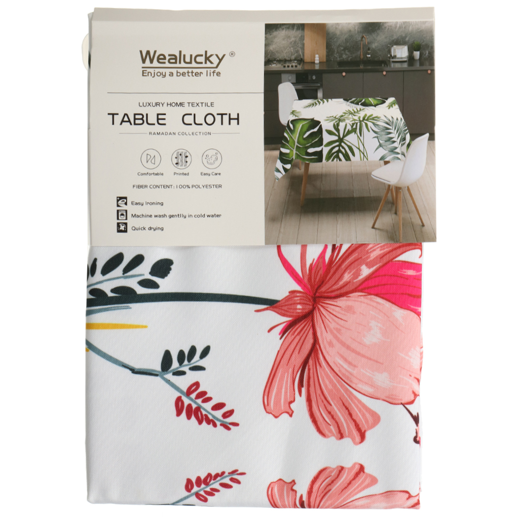 

Скатерть Wealucky Полевые цветы, TTC135135, полиэстер, 135x135 см, белый, 1 шт, Полевые цветы