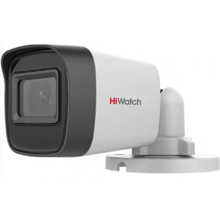 

5Мп уличная цилиндрическая HD-TVI камера HiWatch DS-T500(С) (2.8 mm) с EXIR-подсветкой до, Белый