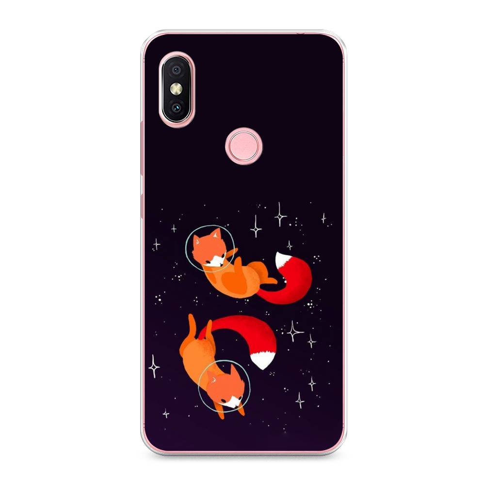 

Чехол Awog на Xiaomi Redmi S2 (Redmi Y2) "Лисы космонавты", Разноцветный, 33650-4