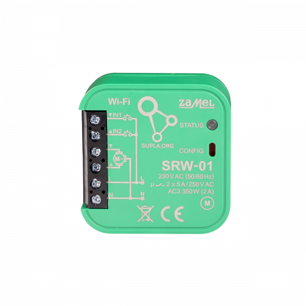 Zamel Supla SRW-01 - Управление жалюзи, WiFi модуль (1 канала, 5A) [Скрытый]