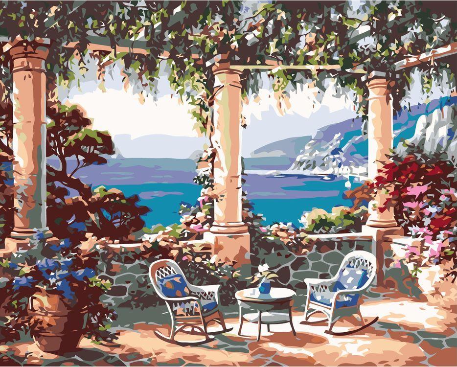 

Картина по номерам Живопись по Номерам Вид на море, 40x50, Вид на море
