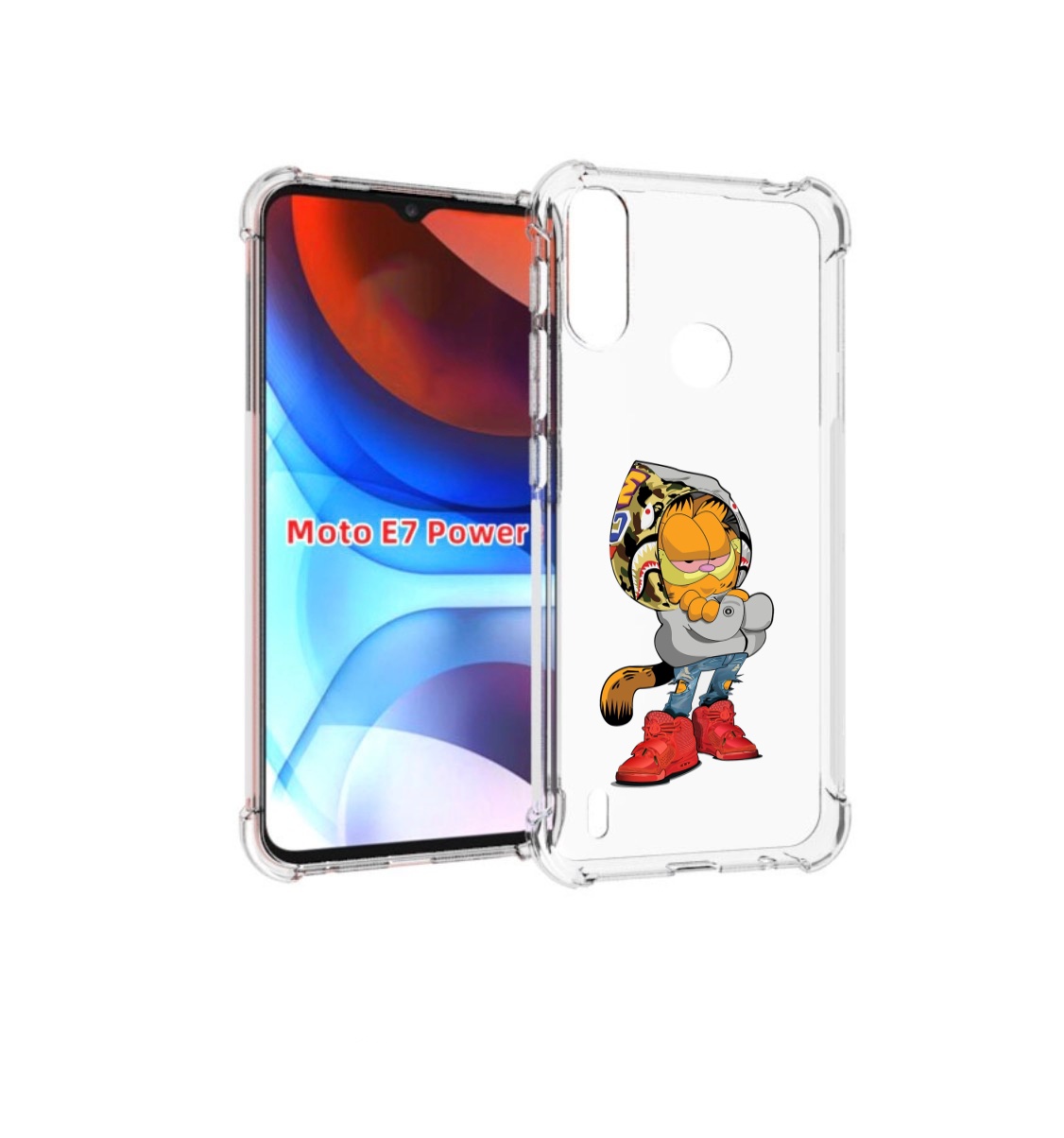 

Чехол MyPads модный-котяра детский для Motorola Moto E7 Power, Прозрачный, Tocco