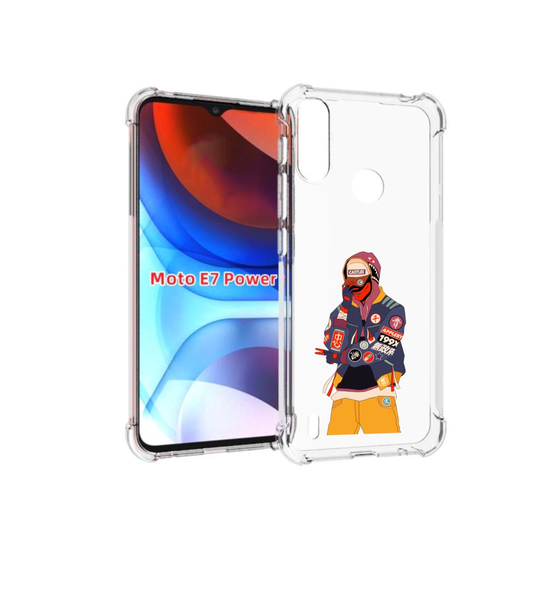 

Чехол MyPads модник для Motorola Moto E7 Power, Прозрачный, Tocco
