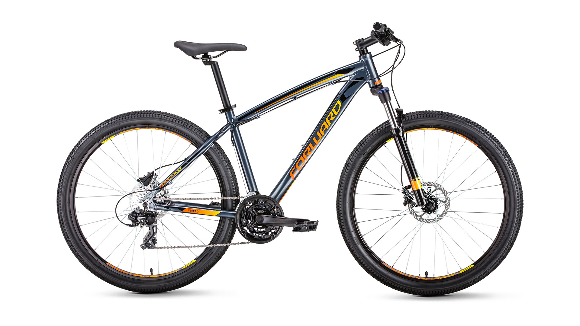 фото Велосипед forward next 27.5 3.0 disc 2019 15" gray/orange