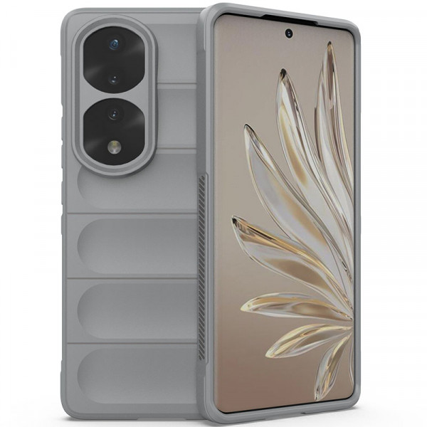 

Противоударный чехол Epik Flex Silicone для Honor 70 Pro с защитой камеры и микрофиброй, Серый