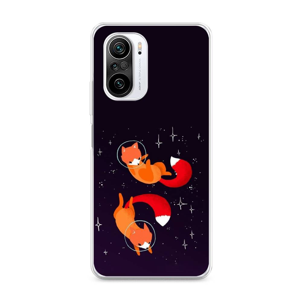 

Чехол Awog на Xiaomi Redmi K40 "Лисы космонавты", Разноцветный, 310950-4