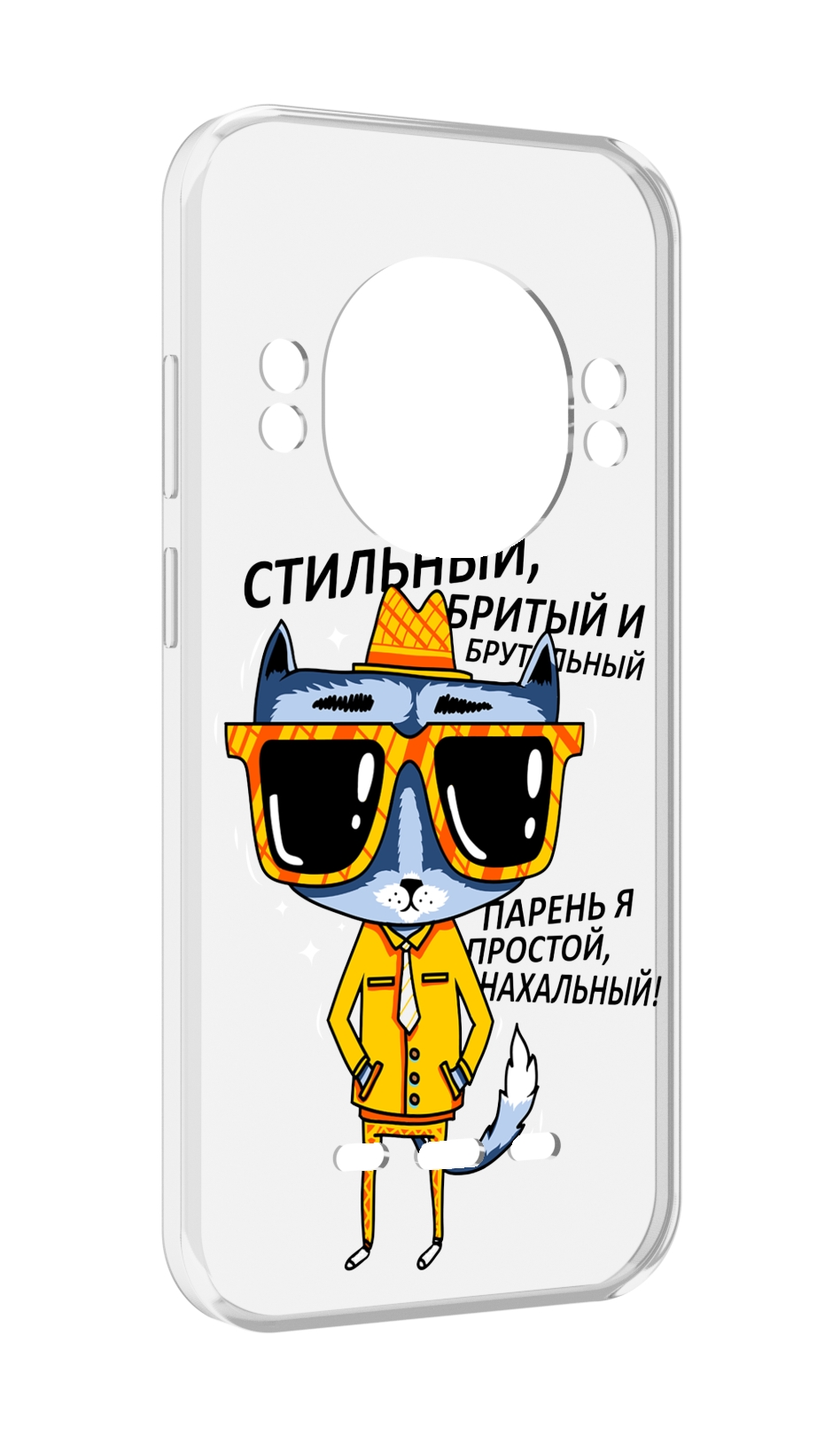 

Чехол MyPads стильный кот для UleFone Power Armor 16 Pro, Прозрачный, Tocco