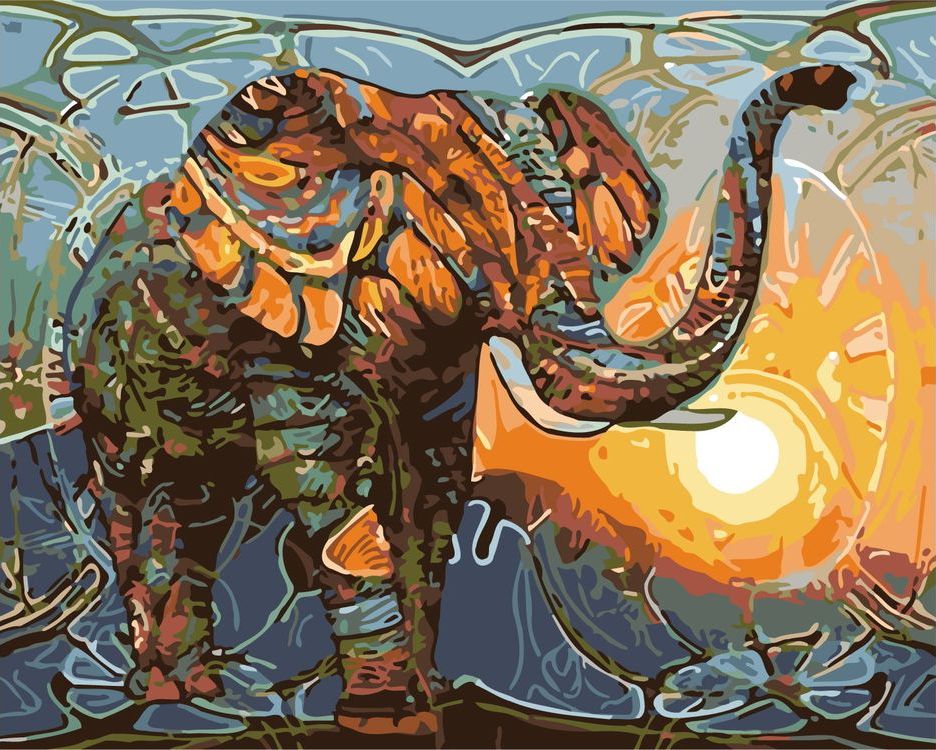 

Картина по номерам Живопись по Номерам Слон, 40x50, Слон