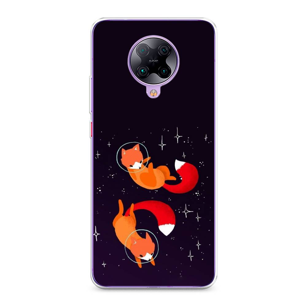 

Чехол Awog на Poco F2 Pro/Redmi K30 Pro "Лисы космонавты", Разноцветный, 37050-4