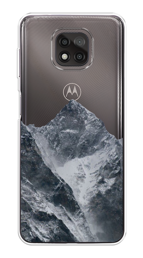 

Чехол на Motorola Moto G Power 2021 "Горы арт 4", Серый;бежевый, 242750-2