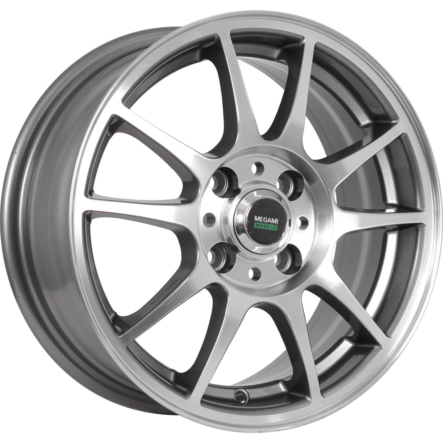 

Колесный диск Megami MGM-5 6xR15 5x100 ET38 DIA57.1, MGM-5 6x15/5x100 D57.1 ET38 GMF