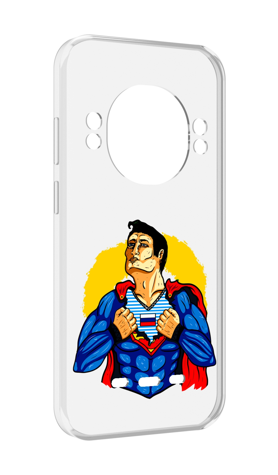 

Чехол MyPads русский супермен для UleFone Power Armor 16 Pro, Прозрачный, Tocco