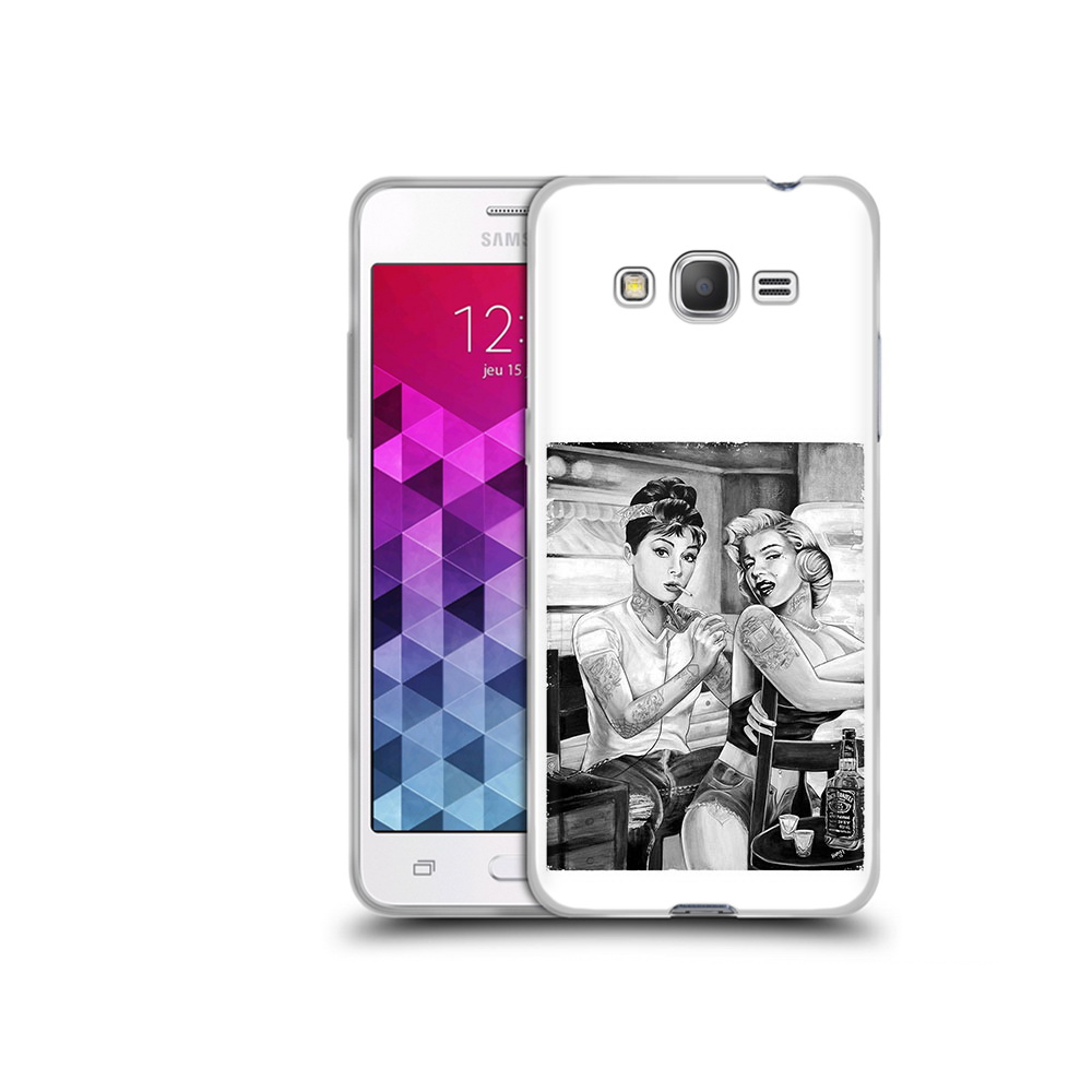 

Чехол MyPads Tocco для Samsung Galaxy Grand Prime тату мастер, Прозрачный, Tocco