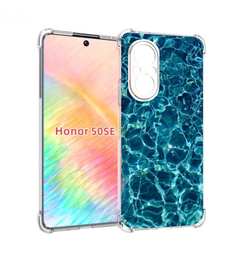 

Чехол бампер MyPads красивая голубая вода для Honor 50 SE против, Прозрачный, Tocco