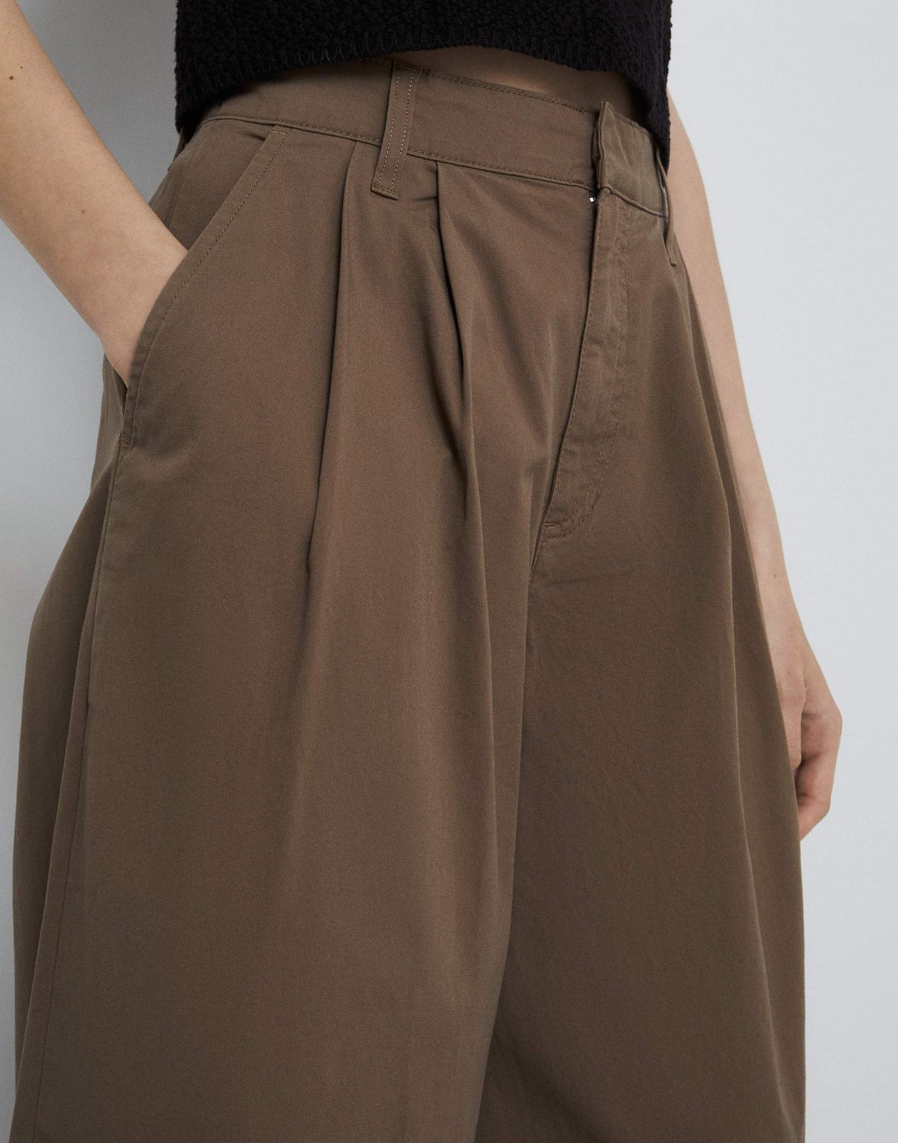 

Брюки женские Gloria Jeans GPT009648 коричневый 36/158, GPT009648