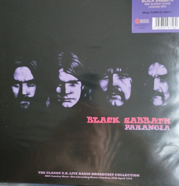 Black Sabbath Paranoia BBC Sunday Show 26th April 1970 Purple Vinyl (LP)