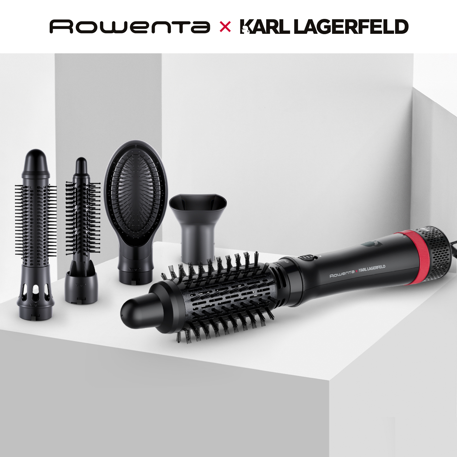 Фен-щетка Rowenta CF634LF0 800 Вт черная фен щетка karl lagerfeld cf952lf0