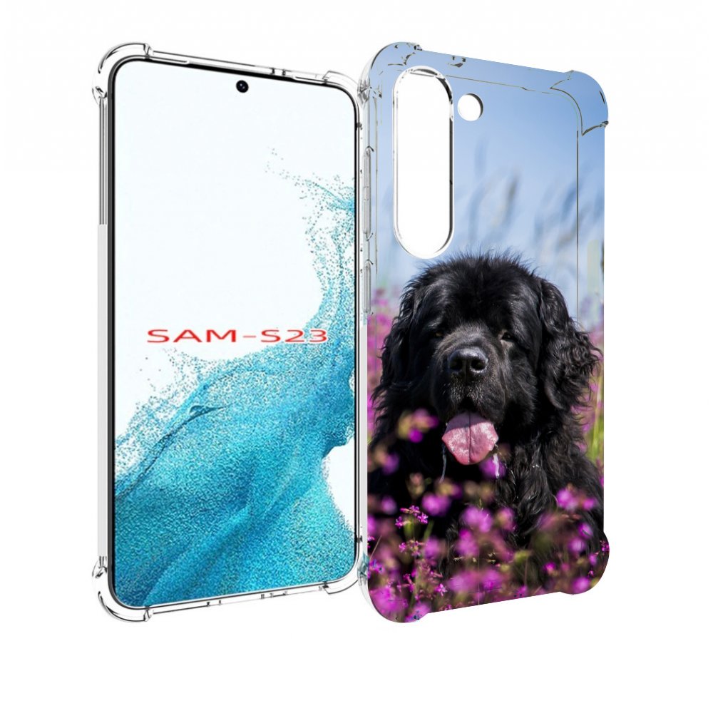 

Чехол MyPads ньюфаундлед для Samsung Galaxy S23, Прозрачный, Tocco
