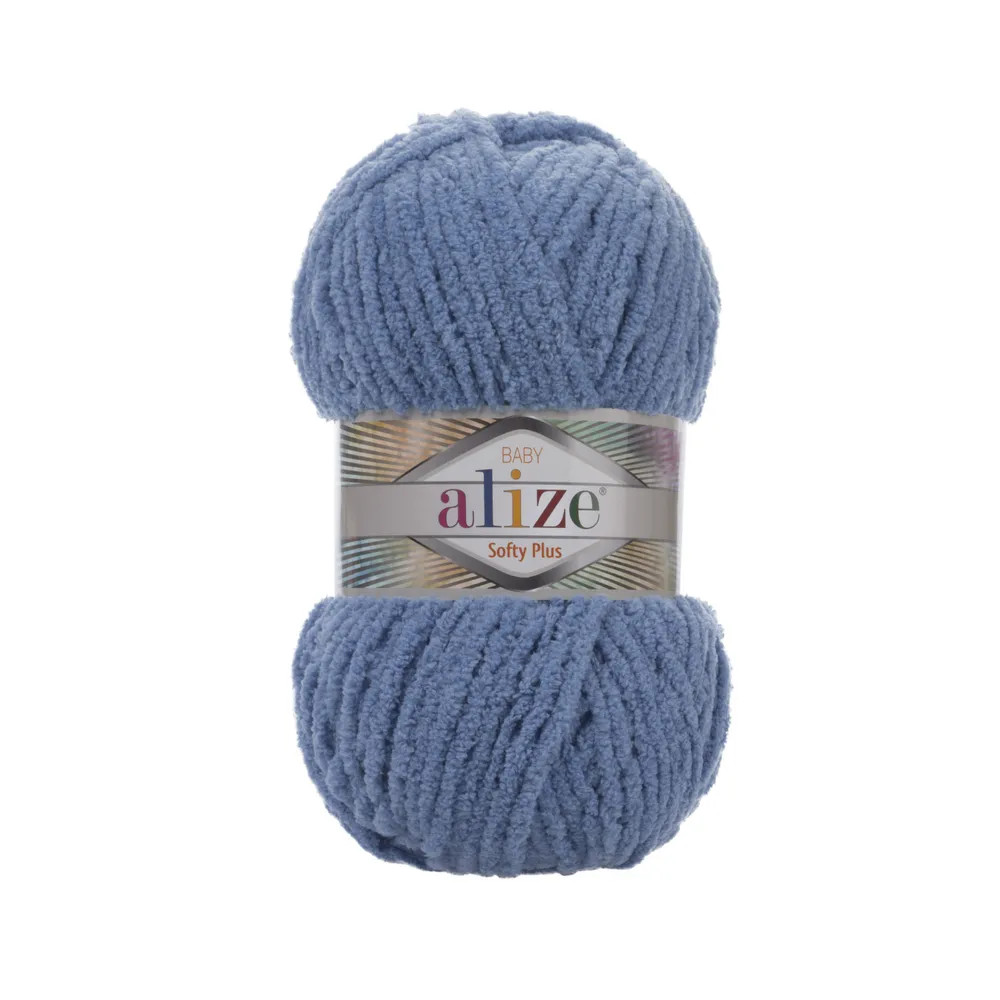 

ALIZE Пряжа "Softy Plus" 100% микрополиэстер 120м/100г (374 джинс), Голубой