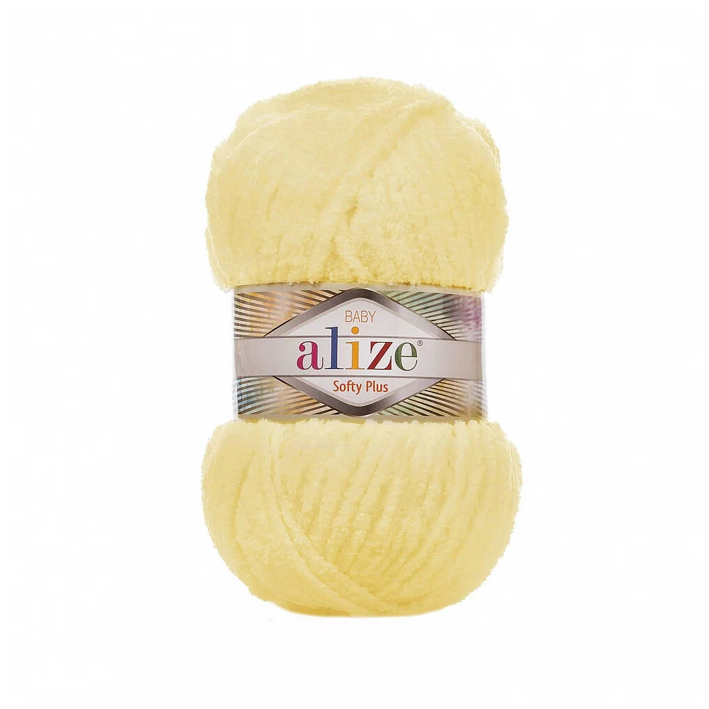 

ALIZE Пряжа "Softy Plus" 100% микрополиэстер 120м/100г (13 жёлтый), Желтый