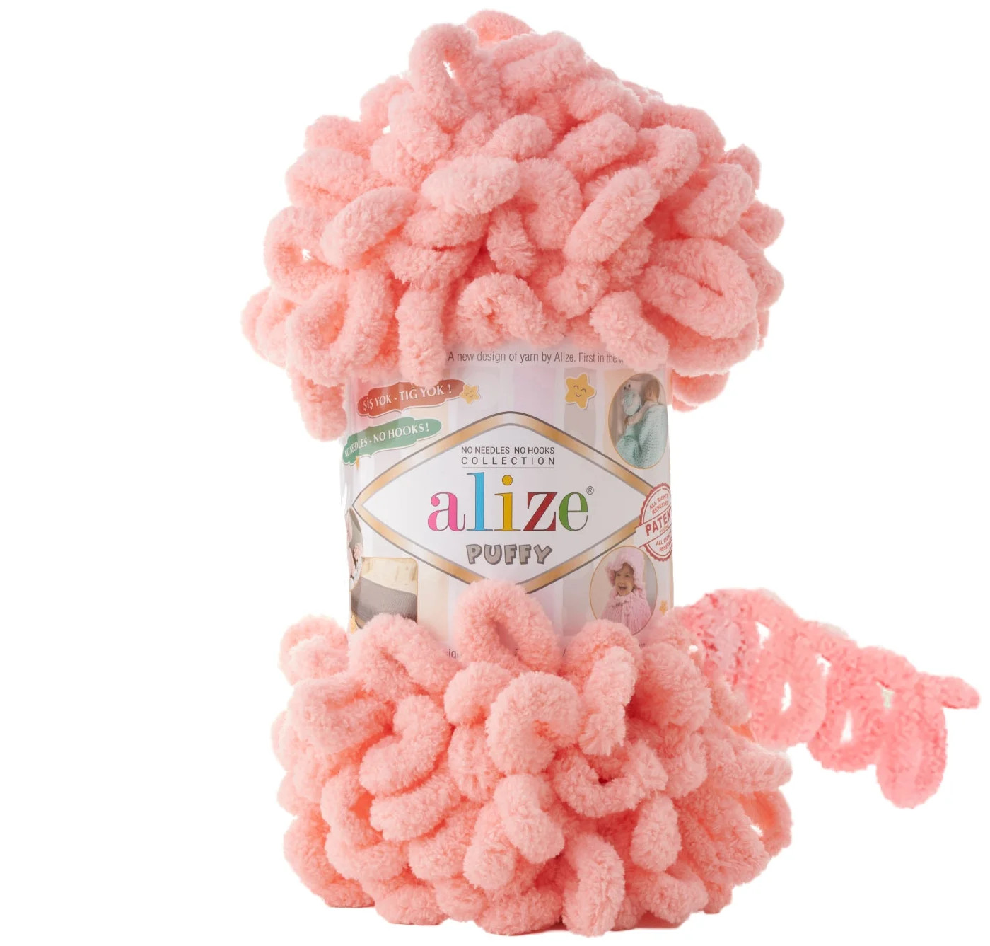 

ALIZE Пряжа "Puffy" 100 % микрополиэстер 9м/100г (529 само), Оранжевый