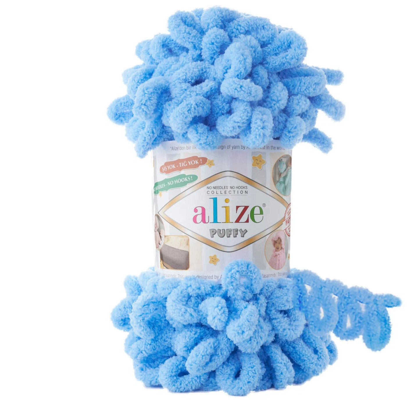 

ALIZE Пряжа "Puffy" 100 % микрополиэстер 9м/100г (342), Голубой