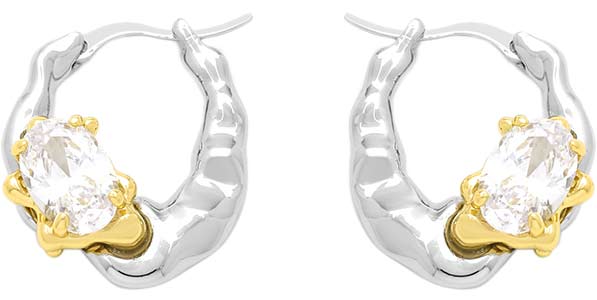 

Серьги из стали/латуни Nouvelle mode J667801E, фианит, J667801E