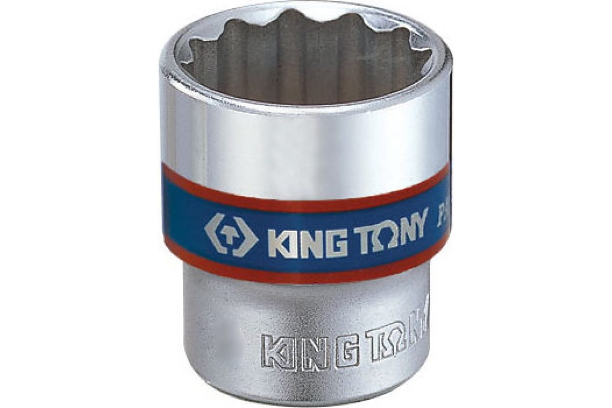 

Kingtony Головка торцевая стандартная двенадцатигранная 3/8" 18 мм 333018M