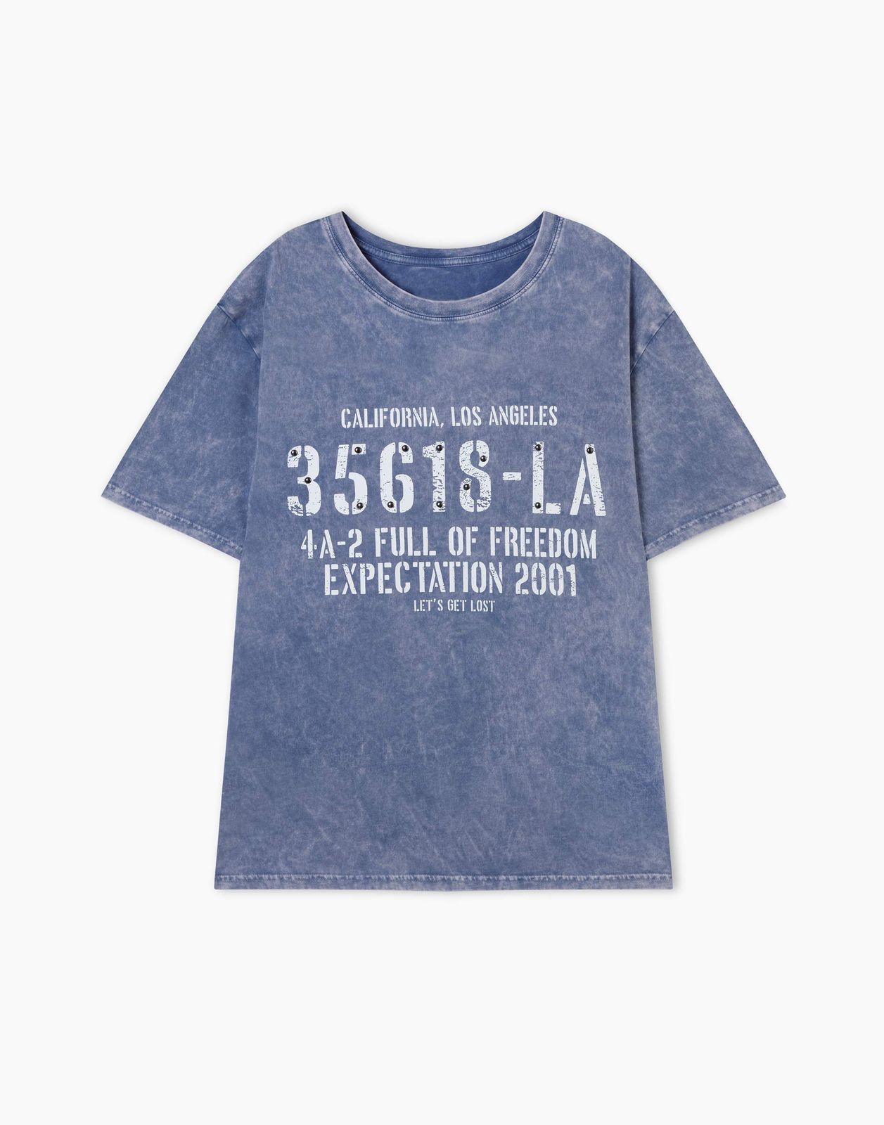 

Футболка женская Gloria Jeans GKT024688 синий M/164, GKT024688