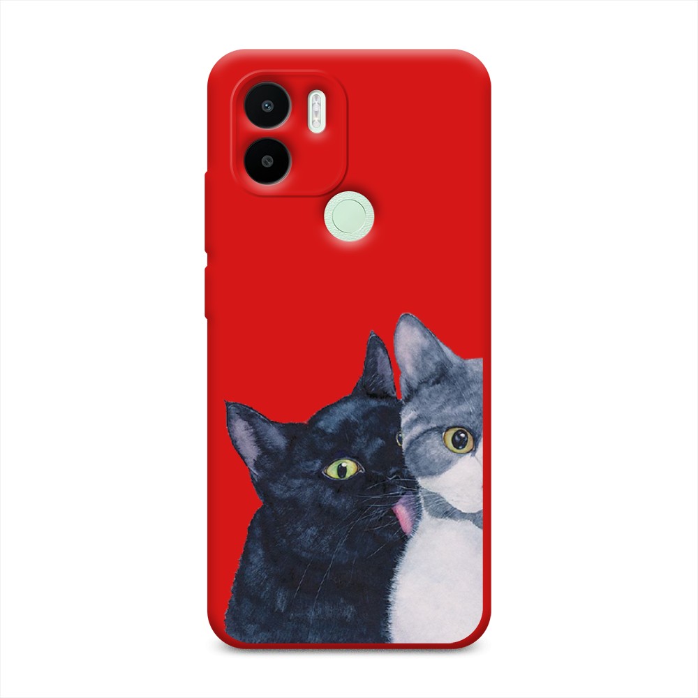 

Чехол Awog на Redmi A1+/A2+ "Кошачья любовь", Синий, 318553-1