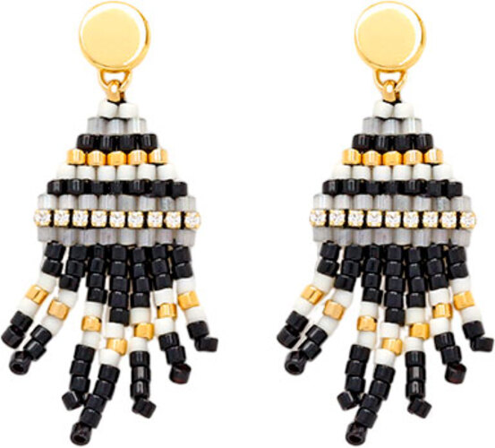 

Серьги из латуни Nouvelle mode C185104E, бисер/фианит, C185104E