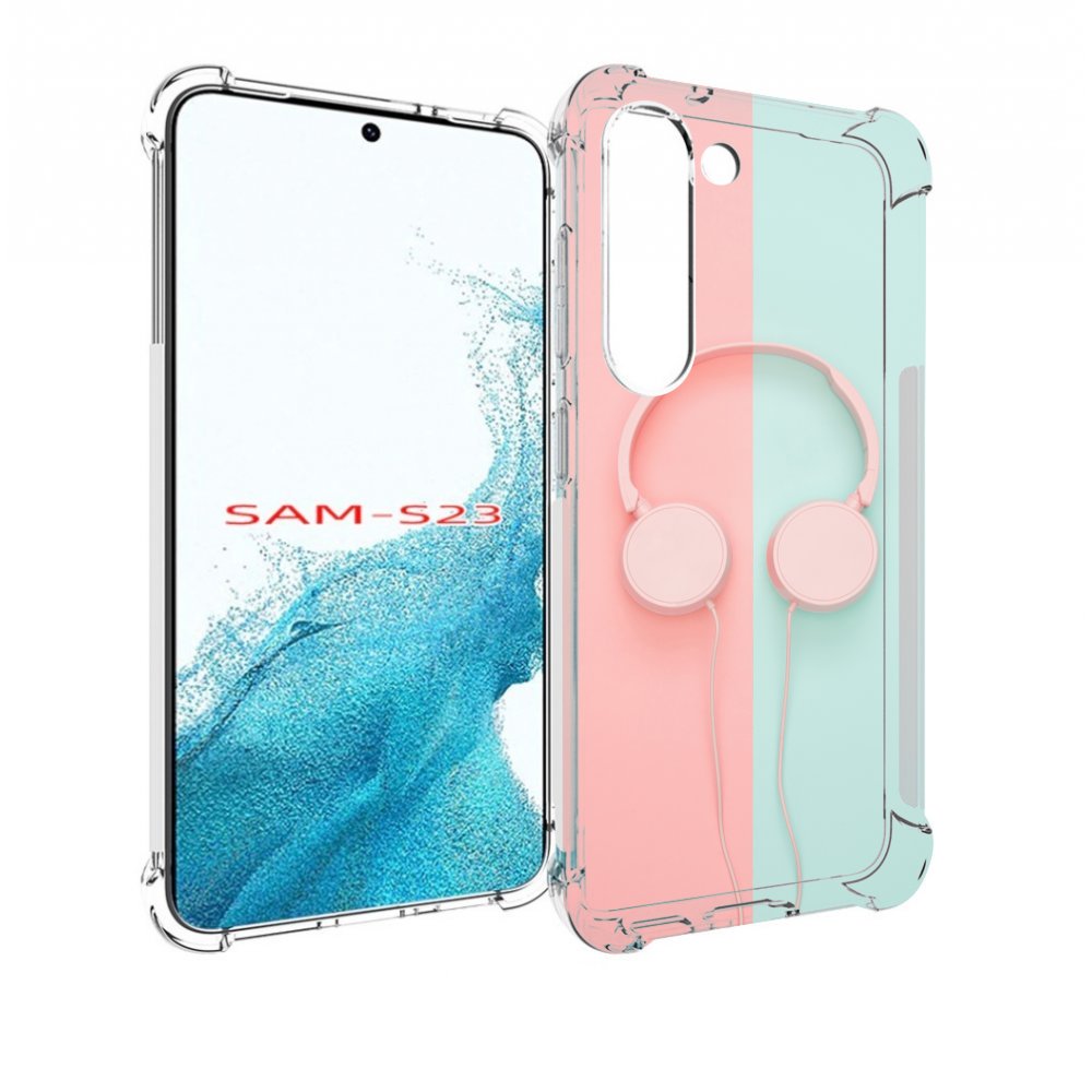 

Чехол MyPads наушники-минимализм для Samsung Galaxy S23, Прозрачный, Tocco