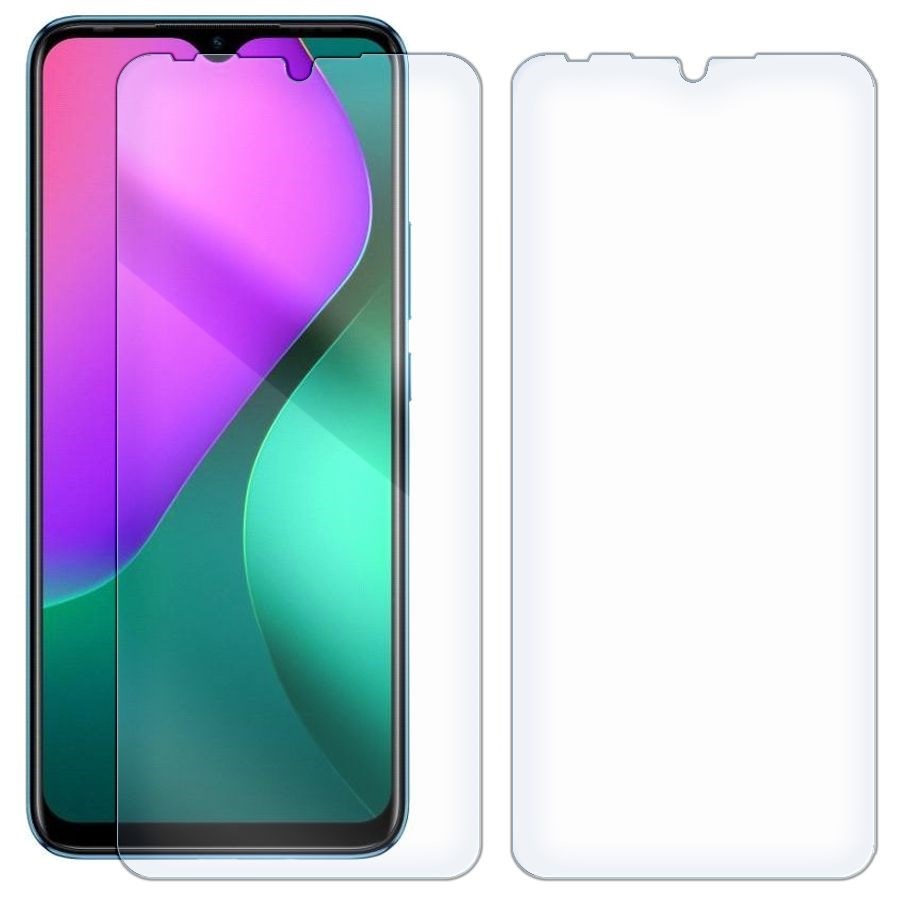 Комплект из 2-x защитных гибридных стекол для INFINIX HOT 10 Play