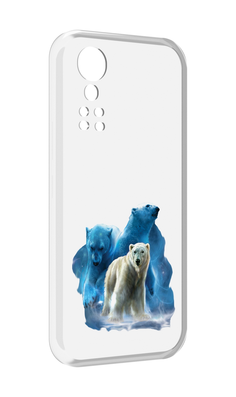 

Чехол MyPads полярный медведь для ZTE Axon 30 5G / Axon 30S, Прозрачный, Tocco