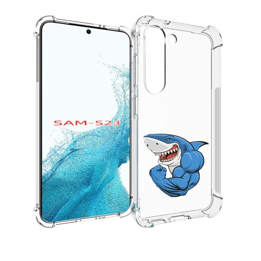 

Чехол MyPads накаченная акула для Samsung Galaxy S23, Прозрачный, Tocco