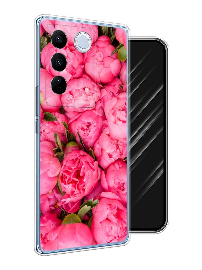 

Чехол Awog на Vivo V27/V27 Pro "Прекрасные пионы", Разноцветный, 268550-1