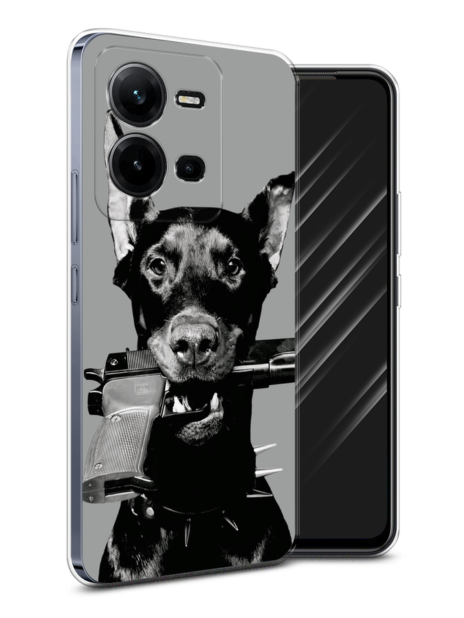 

Чехол Awog на Vivo V25/V25e "Доберман", Серый, 267750-1