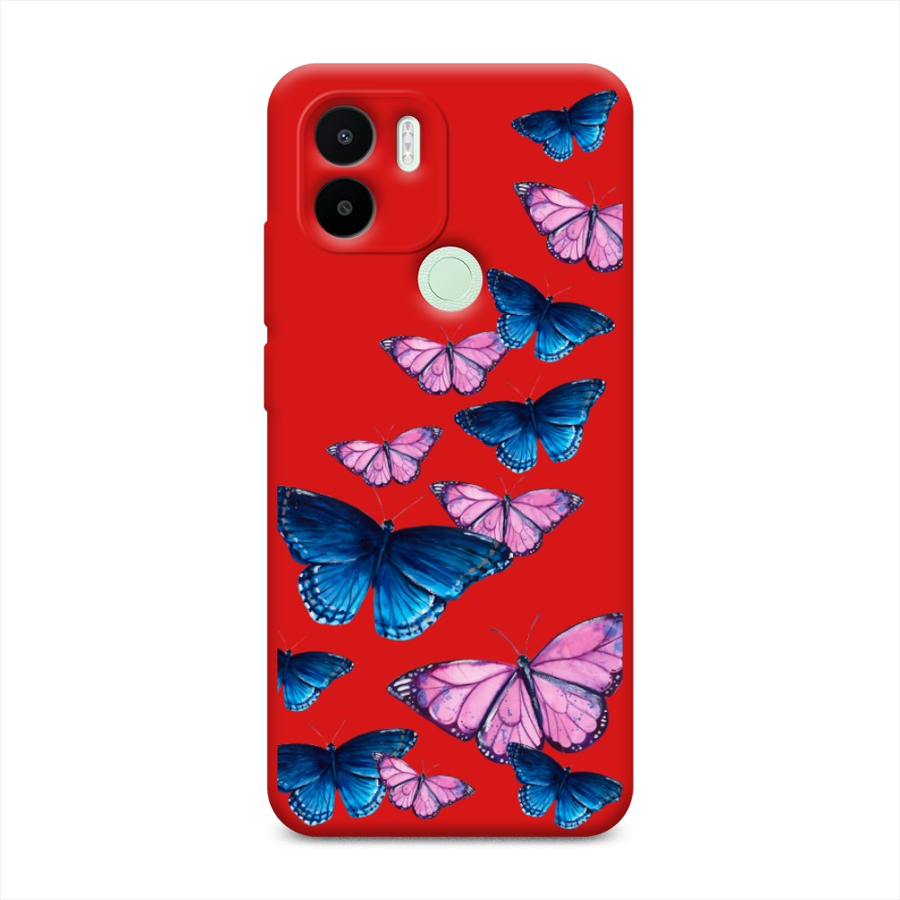 

Чехол Awog на Redmi A1+/A2+ "Полет бабочек", Синий;черный;розовый, 318553-1
