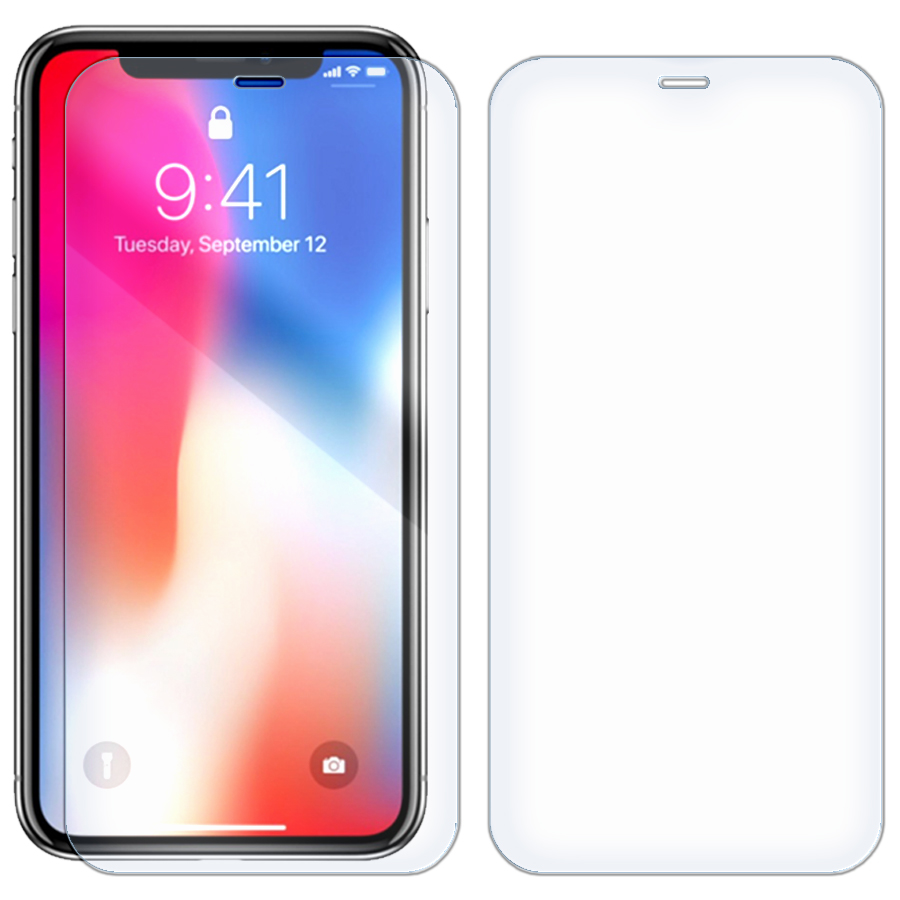 

Комплект из 2-x защитных гибридных стекол для iPhone X