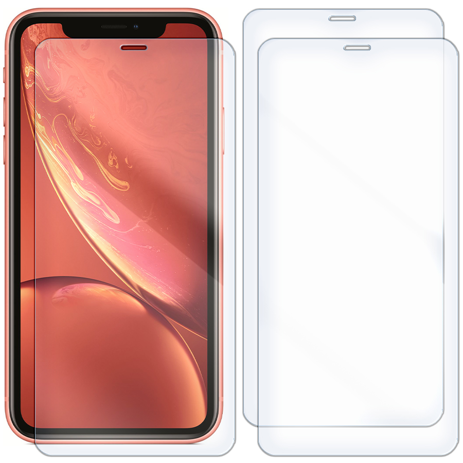 

Комплект из 3-x защитных гибридных стекол для iPhone XR
