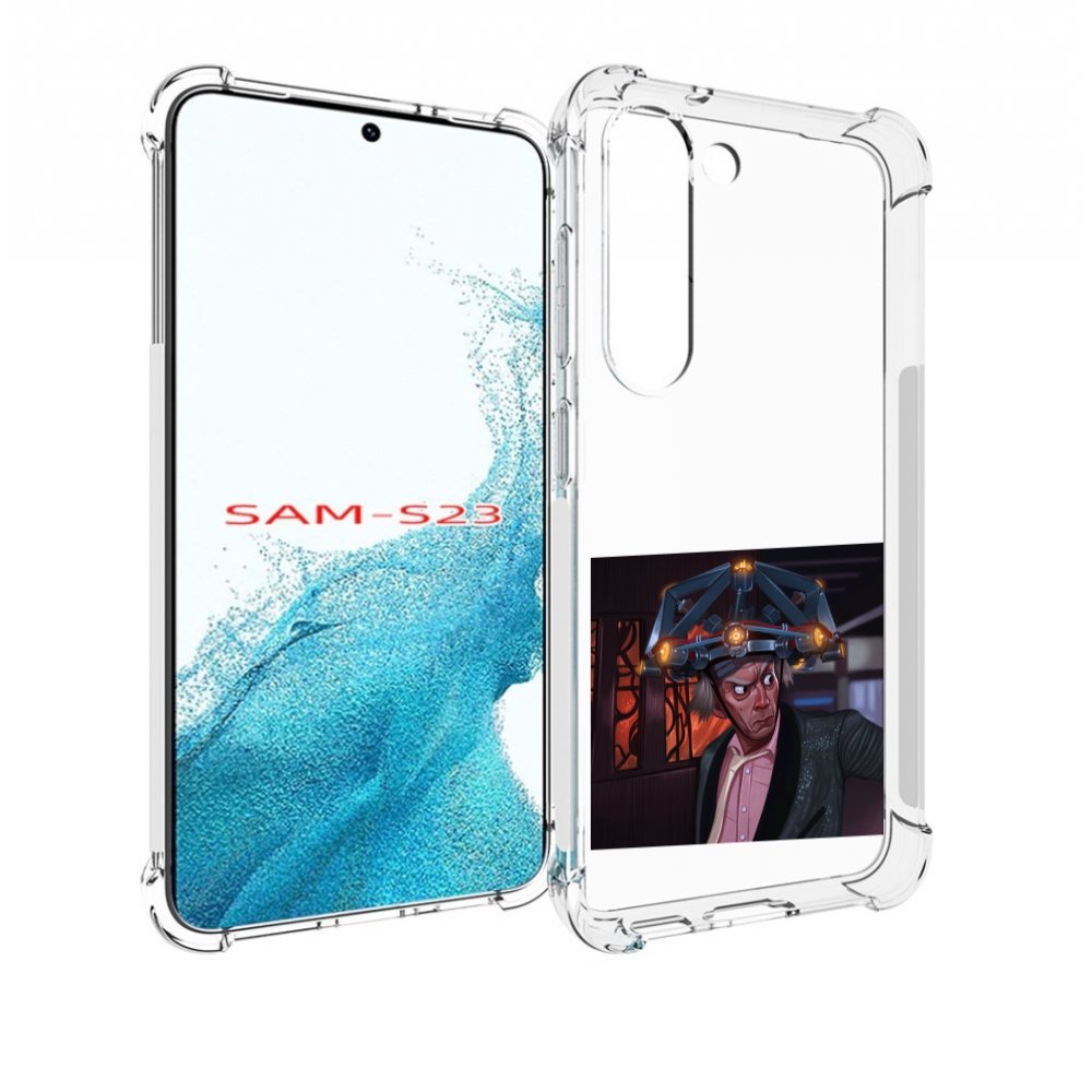Чехол MyPads назад-в-будущее для Samsung Galaxy S23